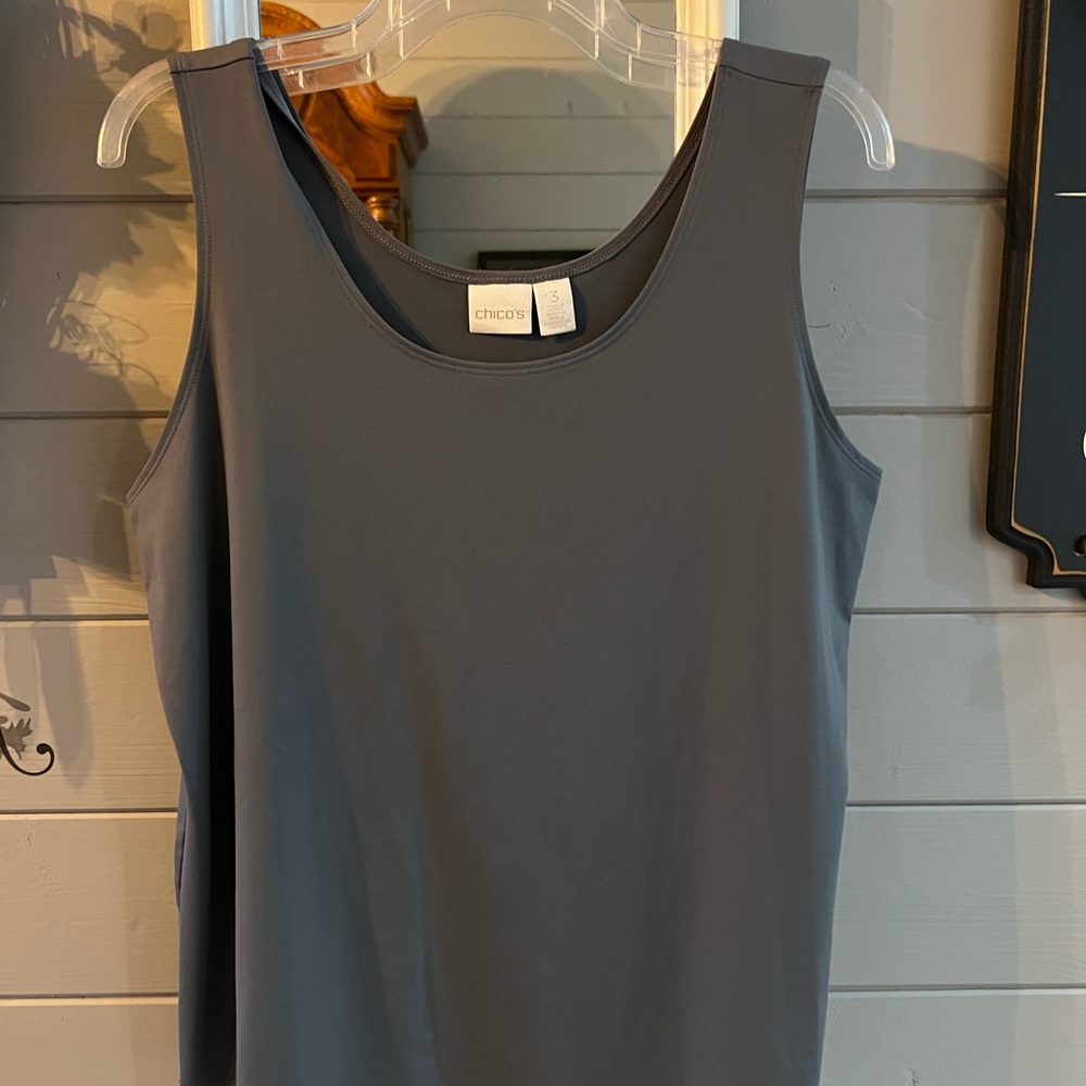 Chico's Charcoal Gray Tank Top